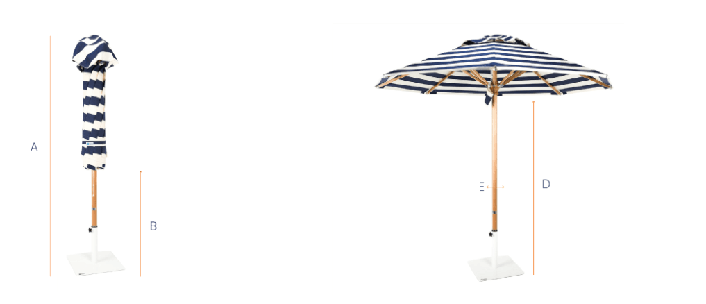 Navy and blue Umbrella