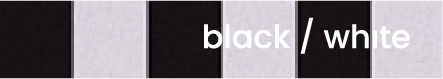 Black and White Colour Swatch