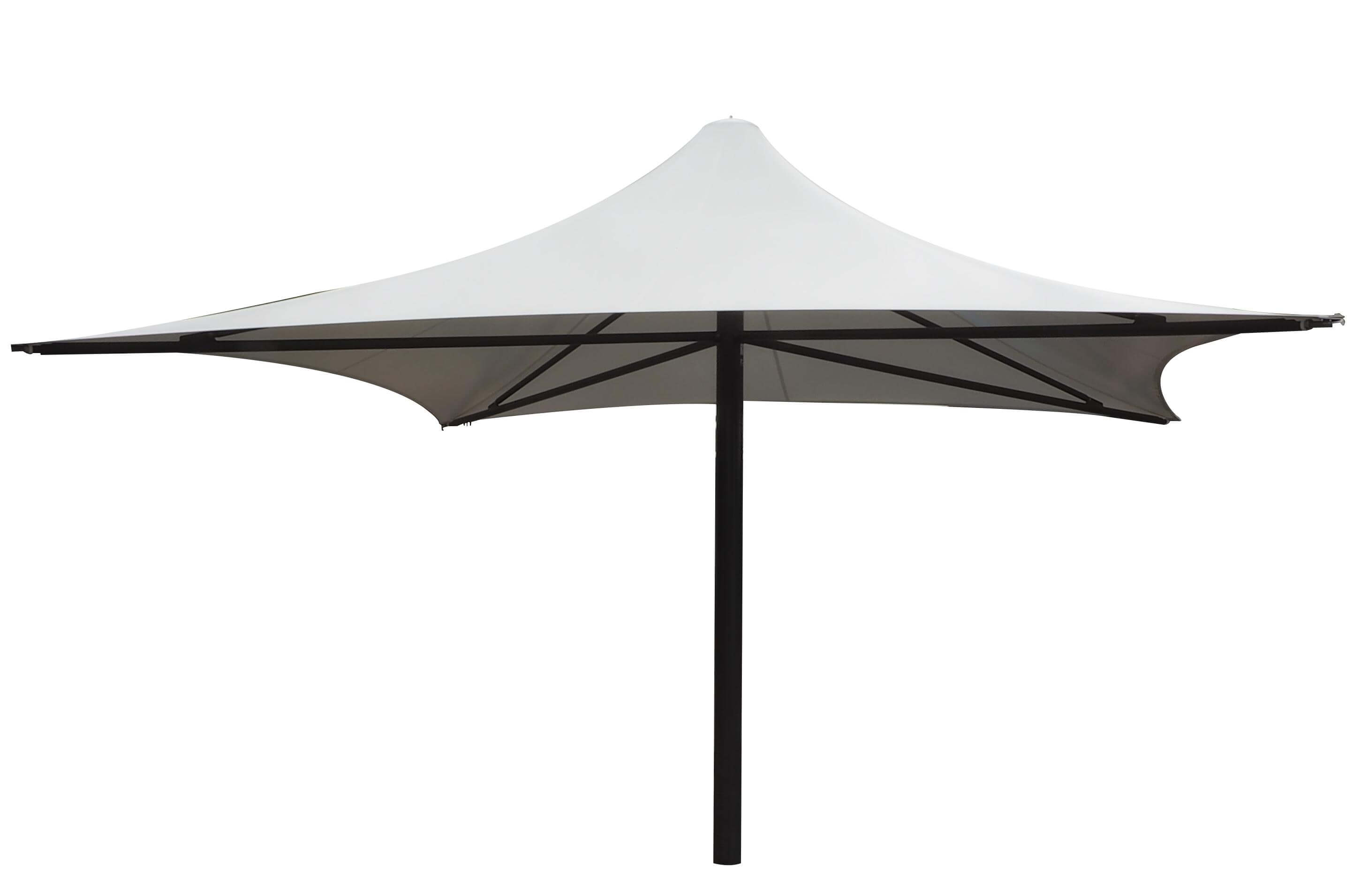 White Umbrella with black stand