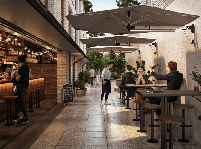 Shadowspec Retreat™ - Wall Mounted Umbrella