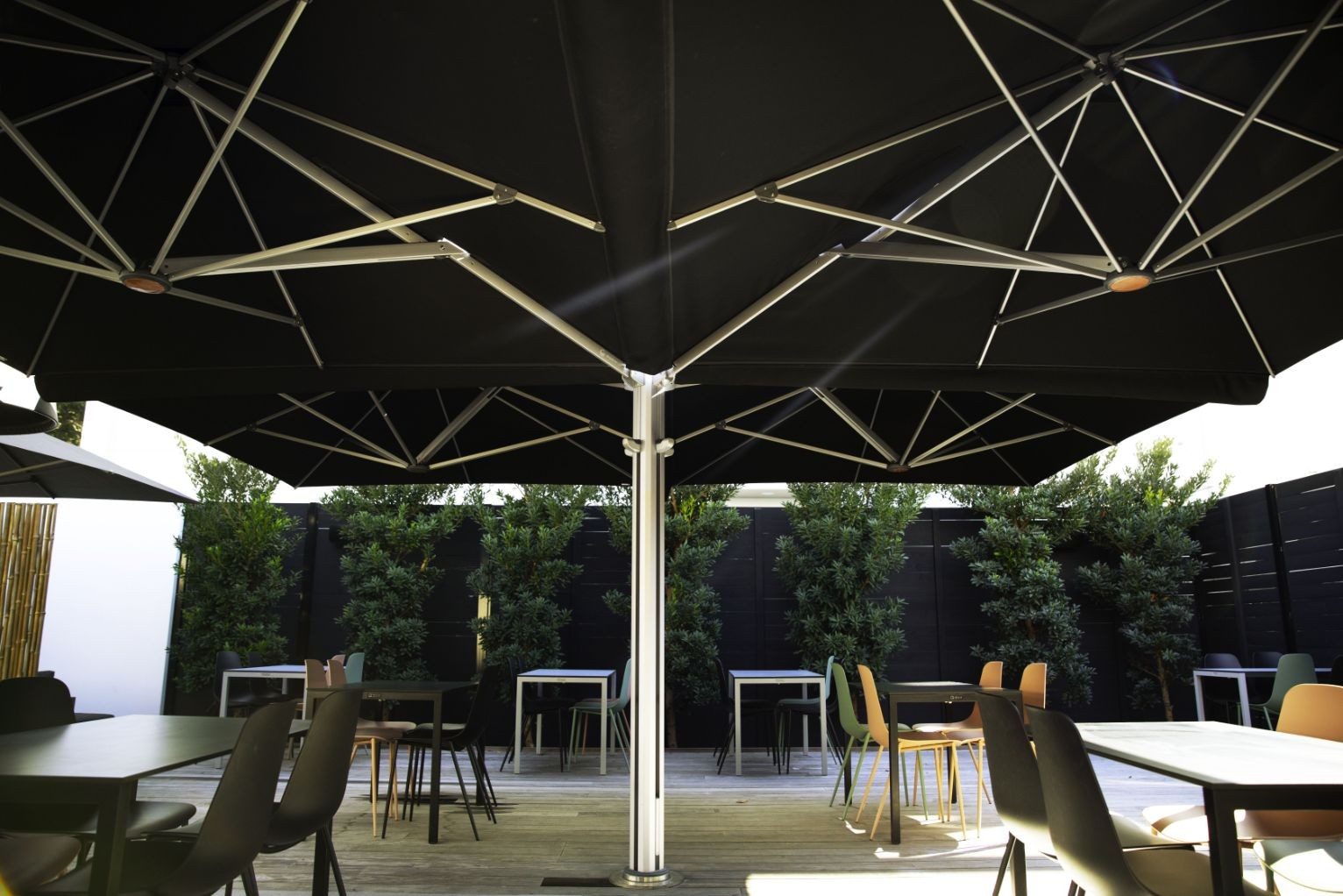 Shadowspec Unity™ Multi-Canopy Cantilever Umbrella