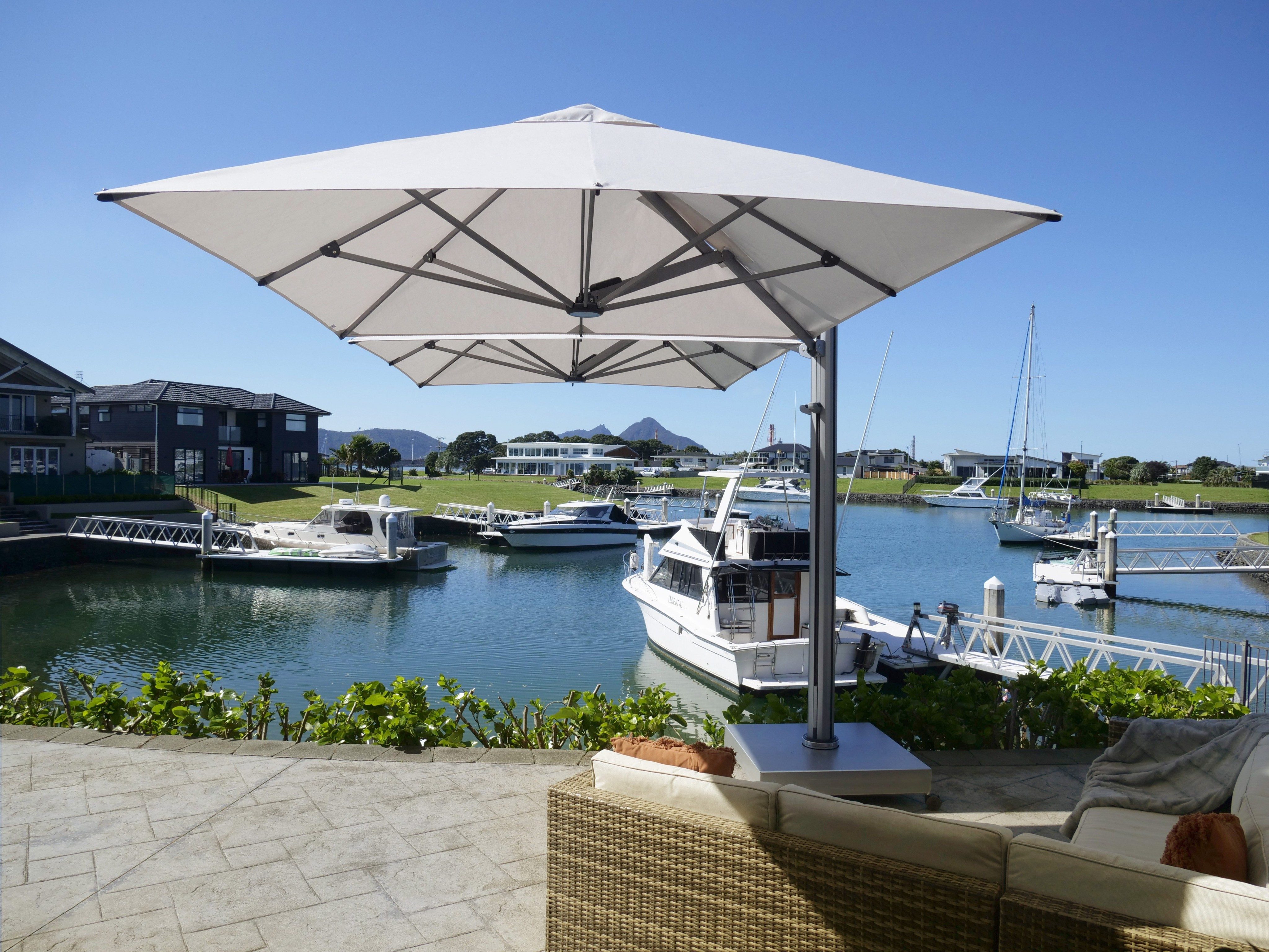 Shadowspec Unity™ Multi-Canopy Cantilever Umbrella