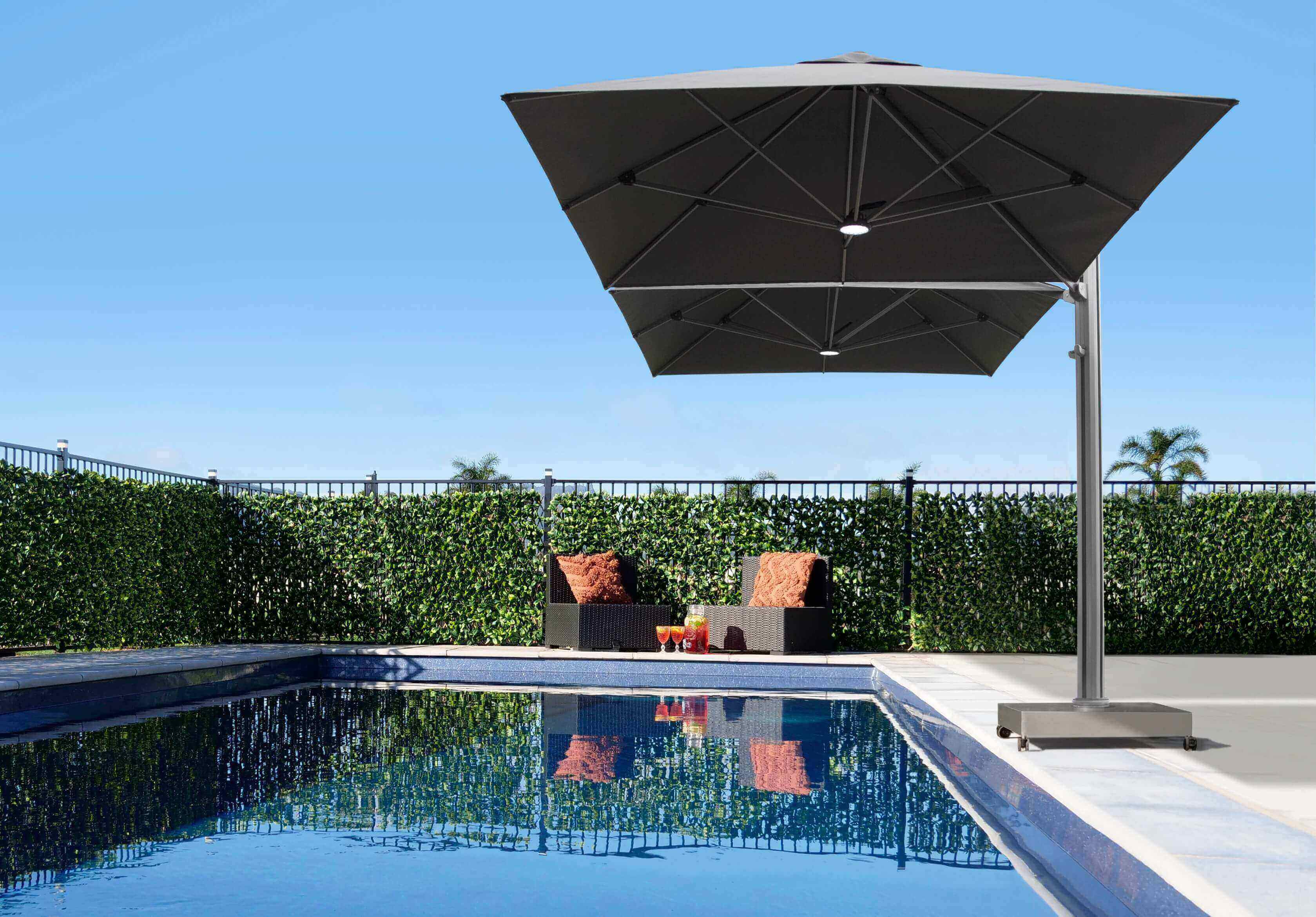 Shadowspec Unity™ Multi-Canopy Cantilever Umbrella